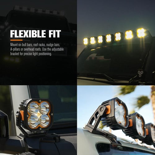 طقم كشافات 3 انش أربعة عدسات ليد اوسرام أوف رود من...