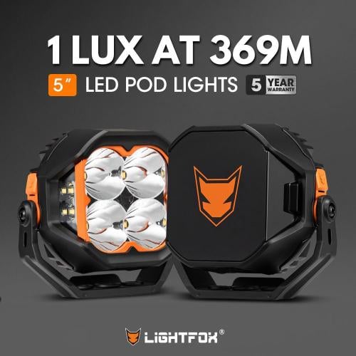 طقم كشافات 5 انش pro عدسات اوسرام من شركة لايت فوك...