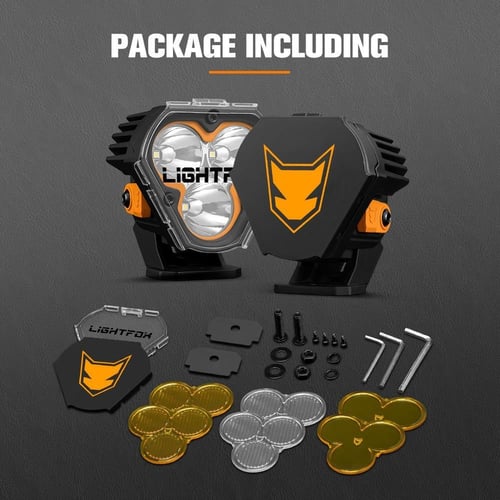 طقم كشافات 3 انش ثلاث عدسات ليد اوسرام أوف رود من...