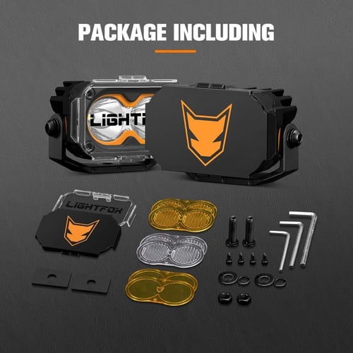 طقم كشافات 3 انش عدستين ليد اوسرام أوف رود من شركة...