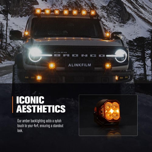 طقم كشافات 5 انش pro عدسات اوسرام من شركة لايت فوك...