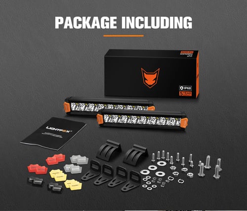 طقم ليد بار خط واحد 8 أنش عدسات اوسرام من شركة لاي...