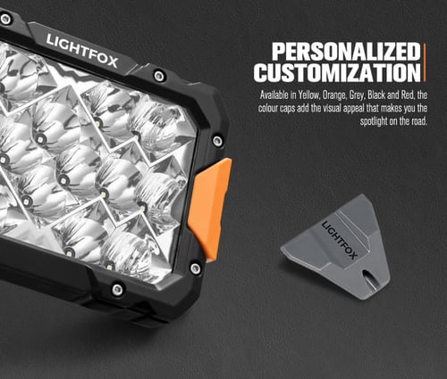 طقم كشافات 9 انش مستطيل عدسات اوسرام من شركة لايت...