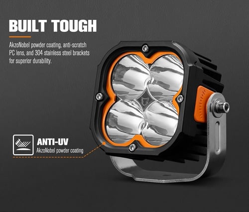 طقم كشافات 5 انش 5 عدسات اوسرام من شركة لايت فوكس...