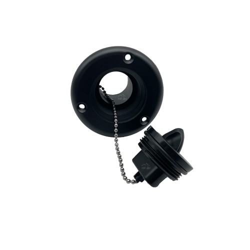 غطاء تعبئة ماء بلاستك أسود