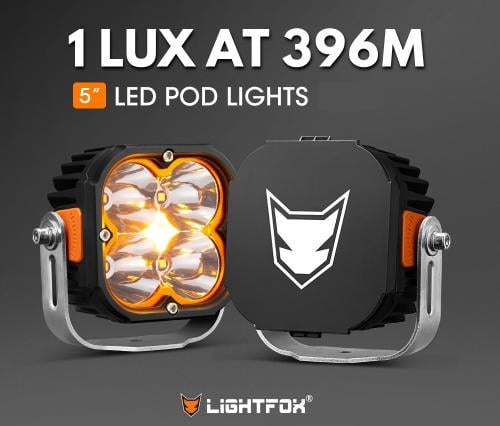 طقم كشافات 5 انش 5 عدسات اوسرام من شركة لايت فوكس...