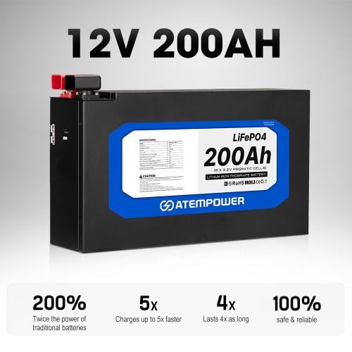 بطارية ليثيوم 200 أمبير شبه نحيفه - الإصدار الثالث...