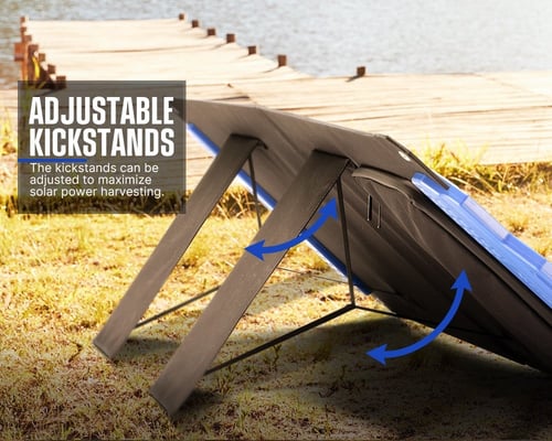 لوح طاقة شمسية محمول قابل للطي 100 واط من شركة ATE...