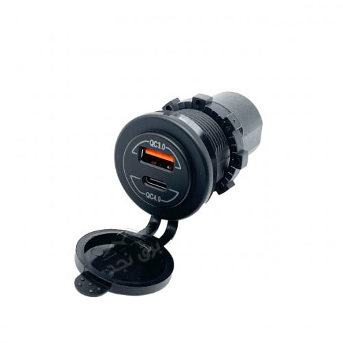 شاحن سريع USB QC3 و TYEP C QC4 السريع جدا