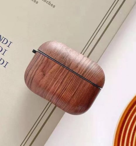 غلاف أيربودز ستايل خشبي للإصدار الجديد برو