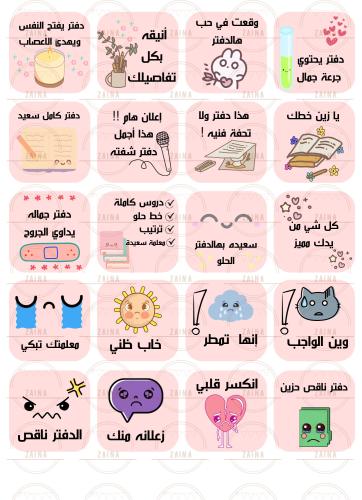 عبارات تصحيح الدفاتر منتج رقمي