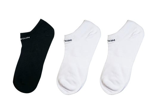 جوارب قصيرة - 2 ابيض 1 اسود