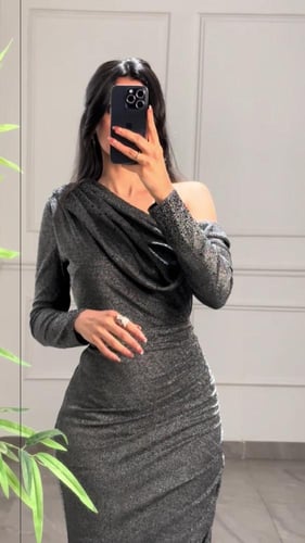 فستان سهره مرصع بكريستال