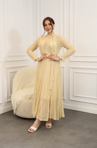 فستان دانتيل ماكسي