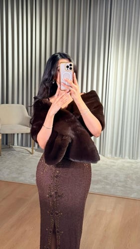 شال فرو موكا فخم ولمسة دافئة