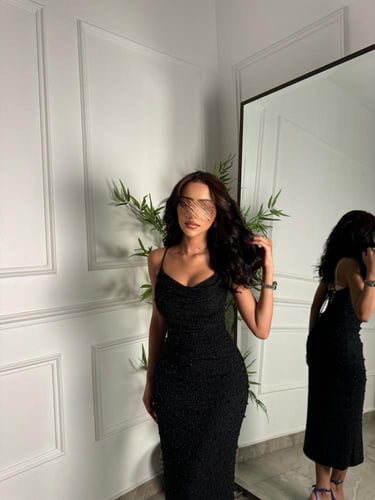 فستان سهره بلؤلؤ وشك