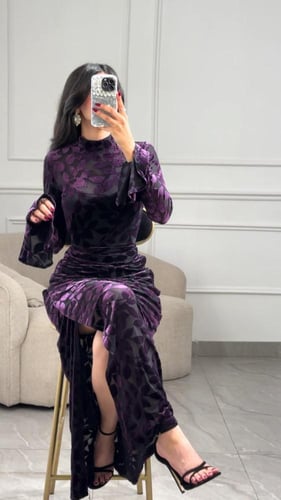 فستان سهره بتشجيره مخمل