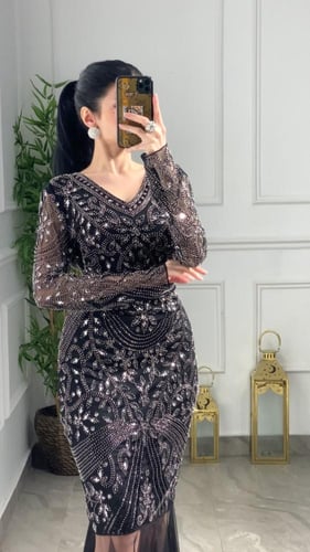 فستان شك بنمط النقش