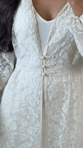 قفطان دانتيل قطعتين