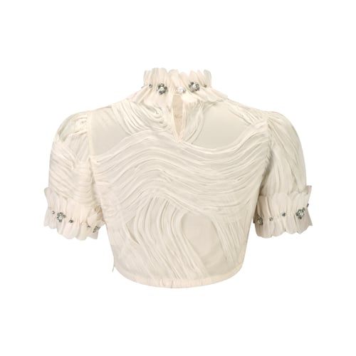 بلوزة أوف وايت ناعمة وفخمة