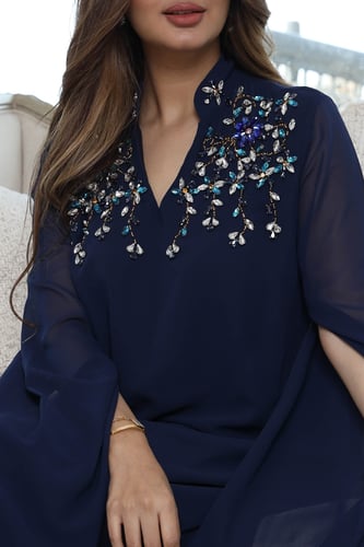 جلابية مرصعة بكريستال -