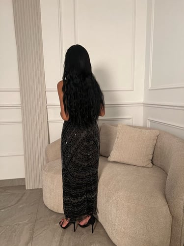 فستان سهره اسود شك