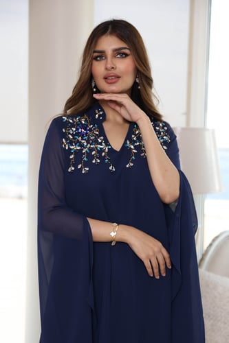 جلابية مرصعة بكريستال -