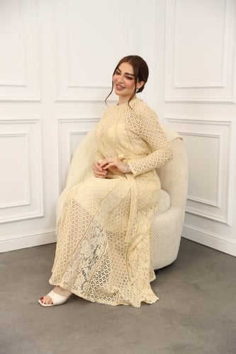 فستان دانتيل ماكسي