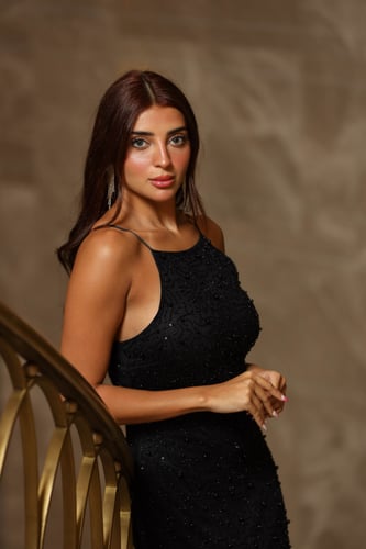 فستان سهره حفر شك ولؤلؤ