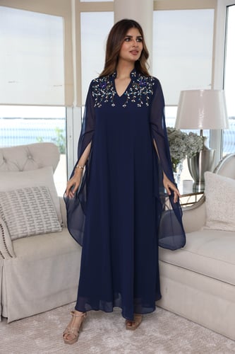 جلابية مرصعة بكريستال -