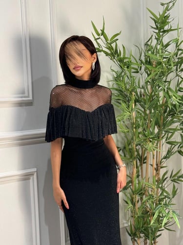 فستان ناعم بلمعه