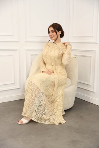 فستان دانتيل ماكسي