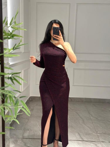 فستان استرتش قصة الكم الواحد