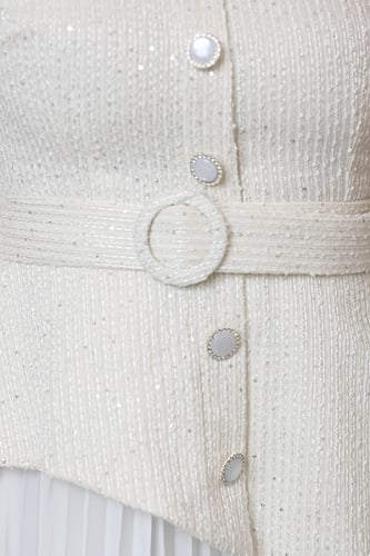 فستان بقماش شانيل