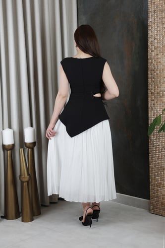 فستان كريب كلاسك