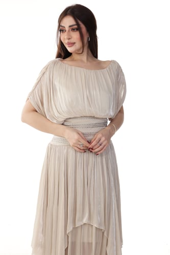 فستان بيج شيفون بليسيه