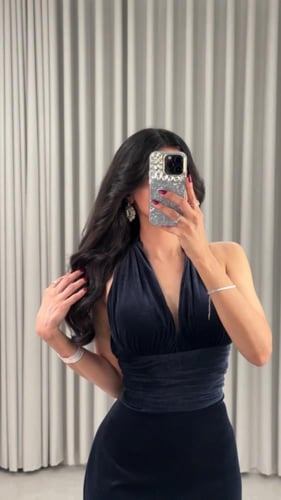 فستان مخمل سهرة