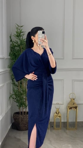 فستان سهره بلمعه بثنايا