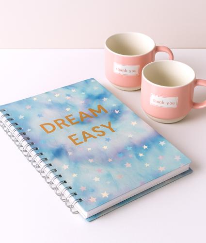 دفتر Dream Easy – تصميم سماوي هادئ لهدايا البنات و...