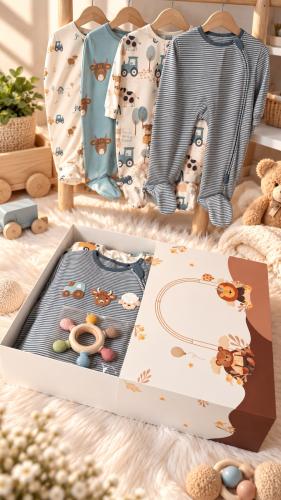 Luxury newborn gift from NEXT, cotton onesies with...