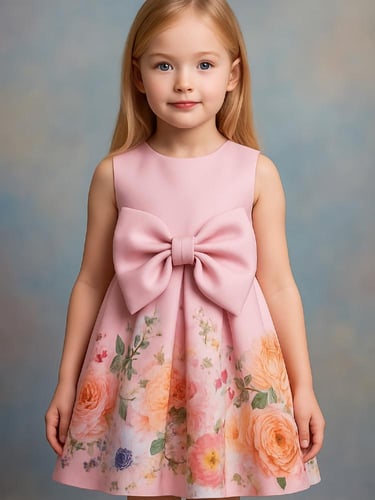 فستان بناتي لطفلتك المدللة بطبعات الزهور من نكست
