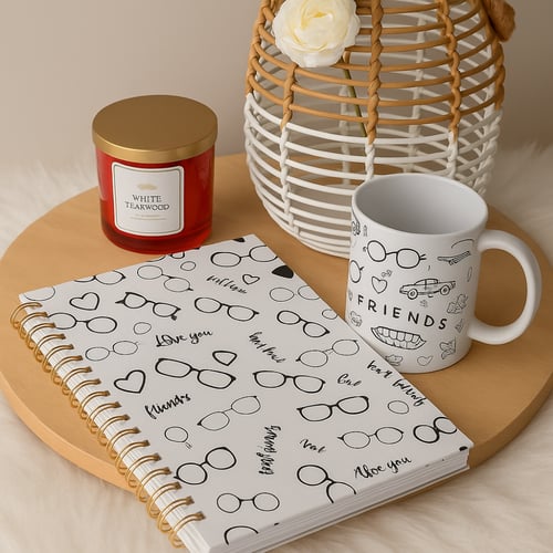 دفتر أصدقاء بتصميم أنيق – هدية مثالية للمقربين ولم...