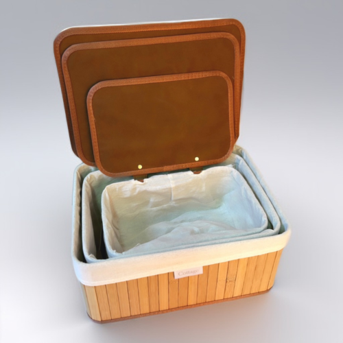 سلة بامبو مقاس وسط