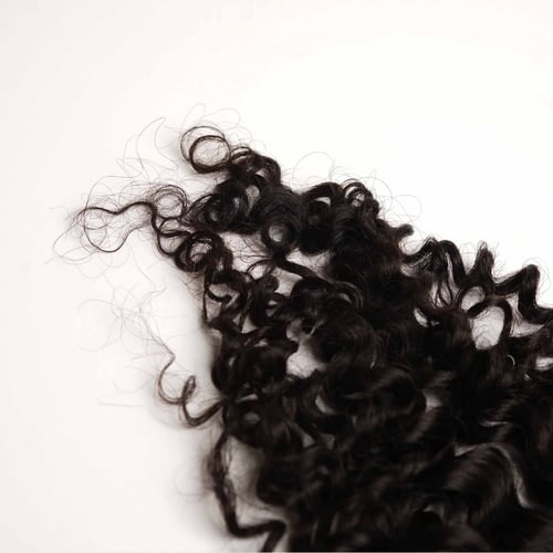 غرة هامة دانتيل كيرلي حجم القاعدة 5*5 طول 18 انش