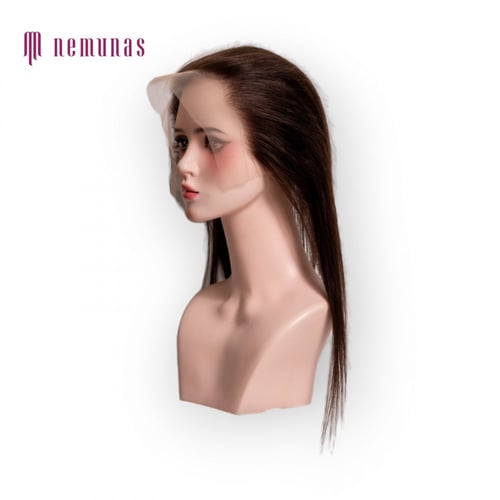 نص باروكة اماميه دانتيل ستريت الحجم من الاذن الى ا...