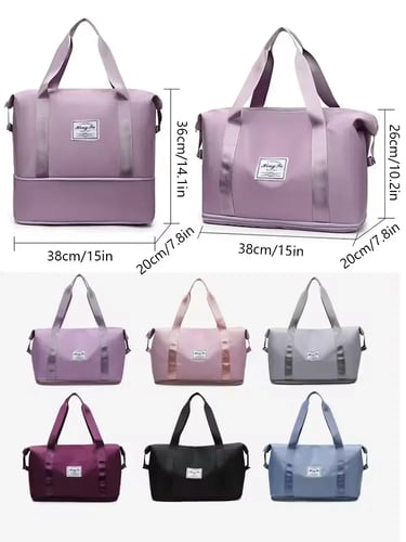 حقيبة سفر جديدة ذات سعة كبيرة للنساء بمقبض