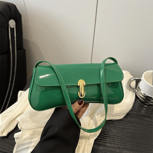 حقيبة كتف نسائية كلاسيكية مصنوعة من الجلد