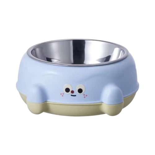 صحن انيق للقطط والكلاب متعدد الألوان مع ملصقات مان...