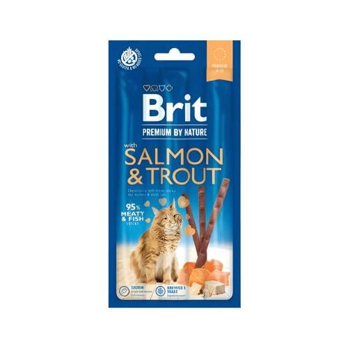 بريت وجبة خفيفة من العصي بنكهة سمك السالمون المرقط...