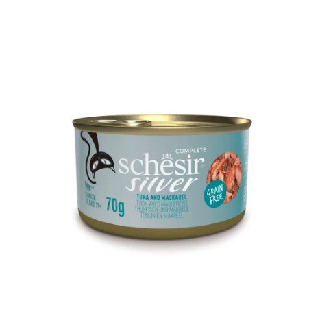 شيزر معلبات طعام رطب بنكهة التونا مع سمك الماكريل...